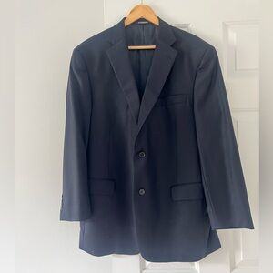 Hart Schaffner Marx men’s deep navy blue suit jacket blazer size 46R